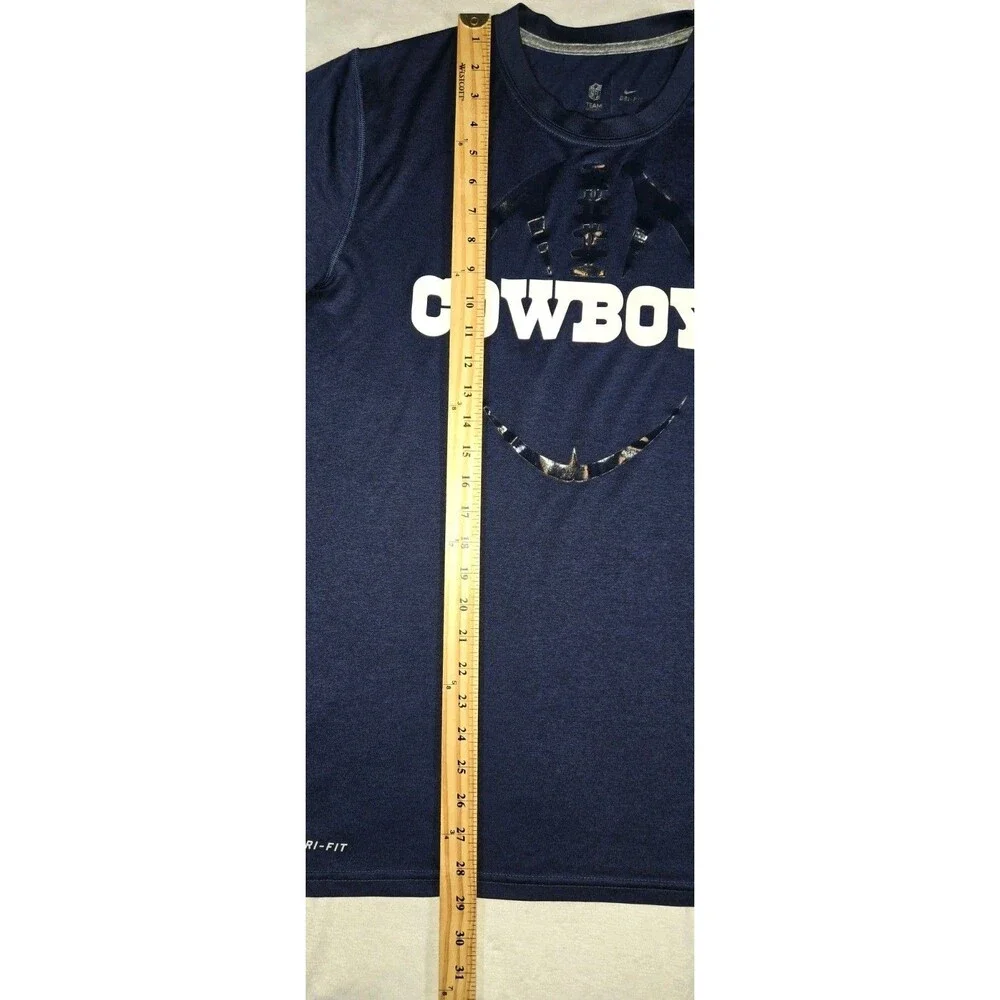 Mens Nike DriFit Dallas Cowboys Short Sleeve T Shirt Blue Large
